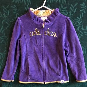 Adidas girls size 4t purple track suit